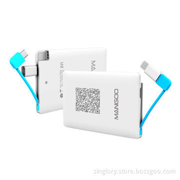 2,500mAh Power Banks, Super Slim, 11mm Only, Can Charge Samsung and iPhone